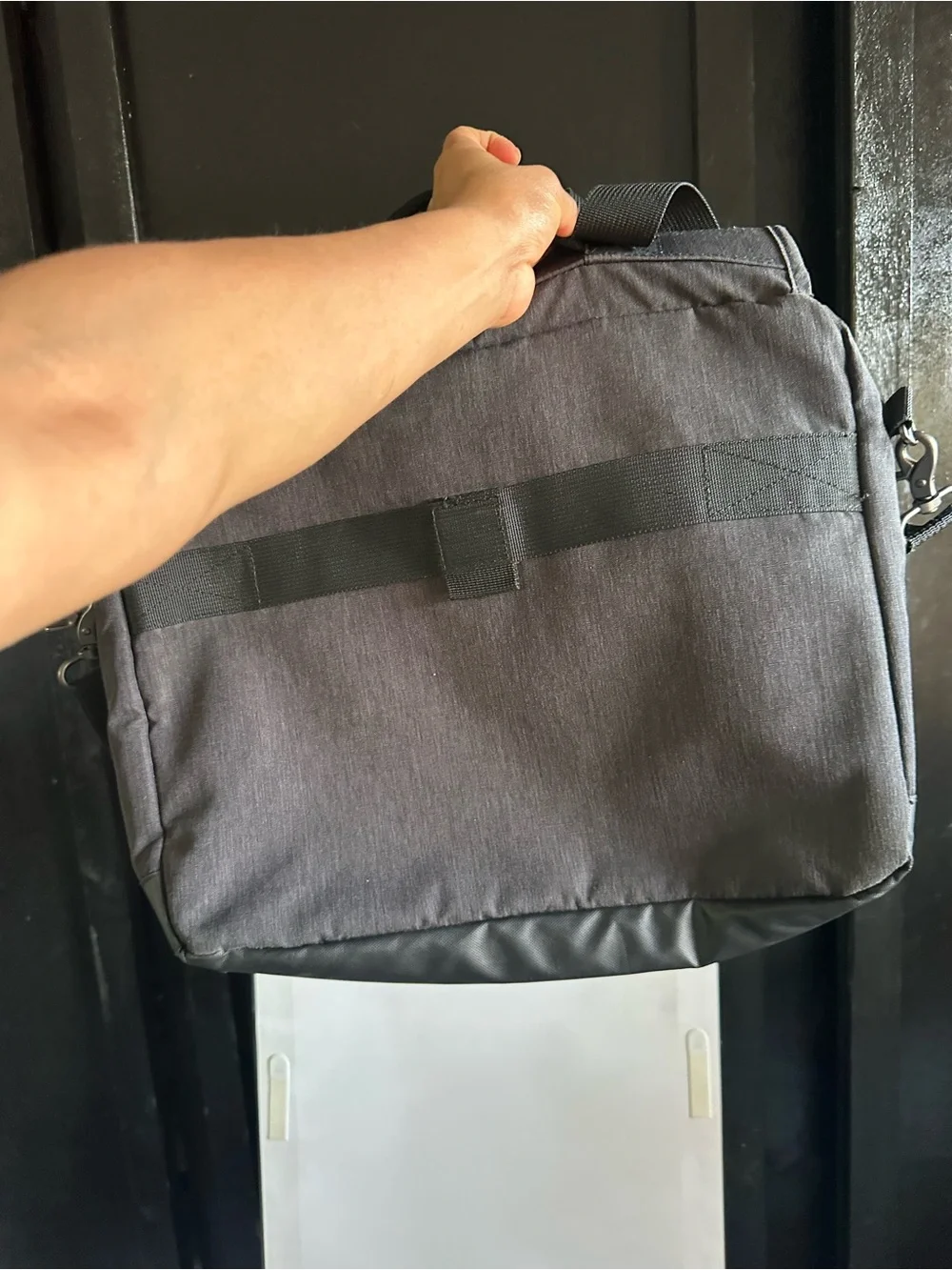 Samsonite Charcoal Gray Messenger Bag with Shoulder Strap